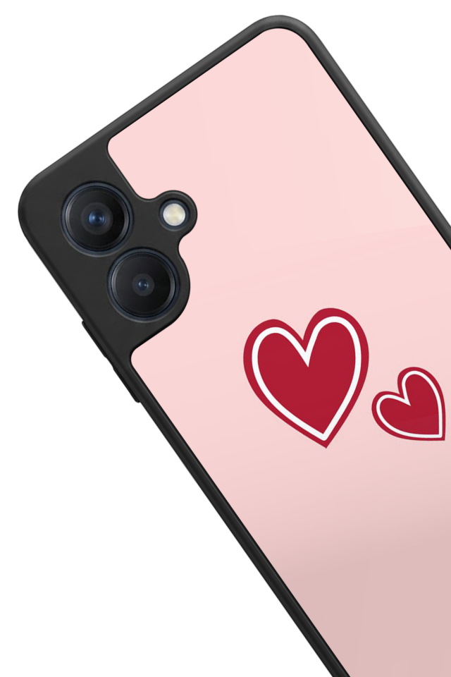 Samsung Galaxy A07 Uyumlu Kalp Love Tasarımlı Glossy Premium Kılıf