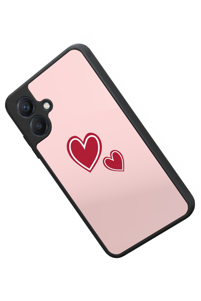 Samsung Galaxy A07 Uyumlu Kalp Love Tasarımlı Glossy Premium Kılıf