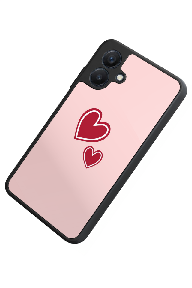 Samsung Galaxy A07 Uyumlu Kalp Love Tasarımlı Glossy Premium Kılıf