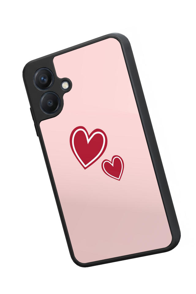 Samsung Galaxy A07 Uyumlu Kalp Love Tasarımlı Glossy Premium Kılıf