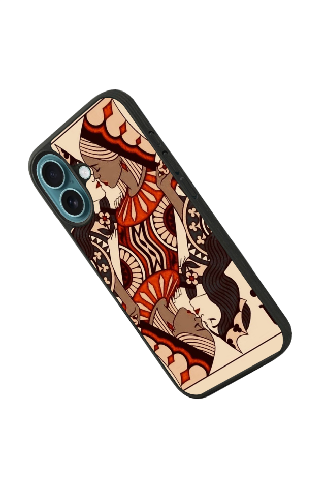 iPhone 16 Uyumlu Kalp Love Tasarımlı Glossy Premium Kılıf