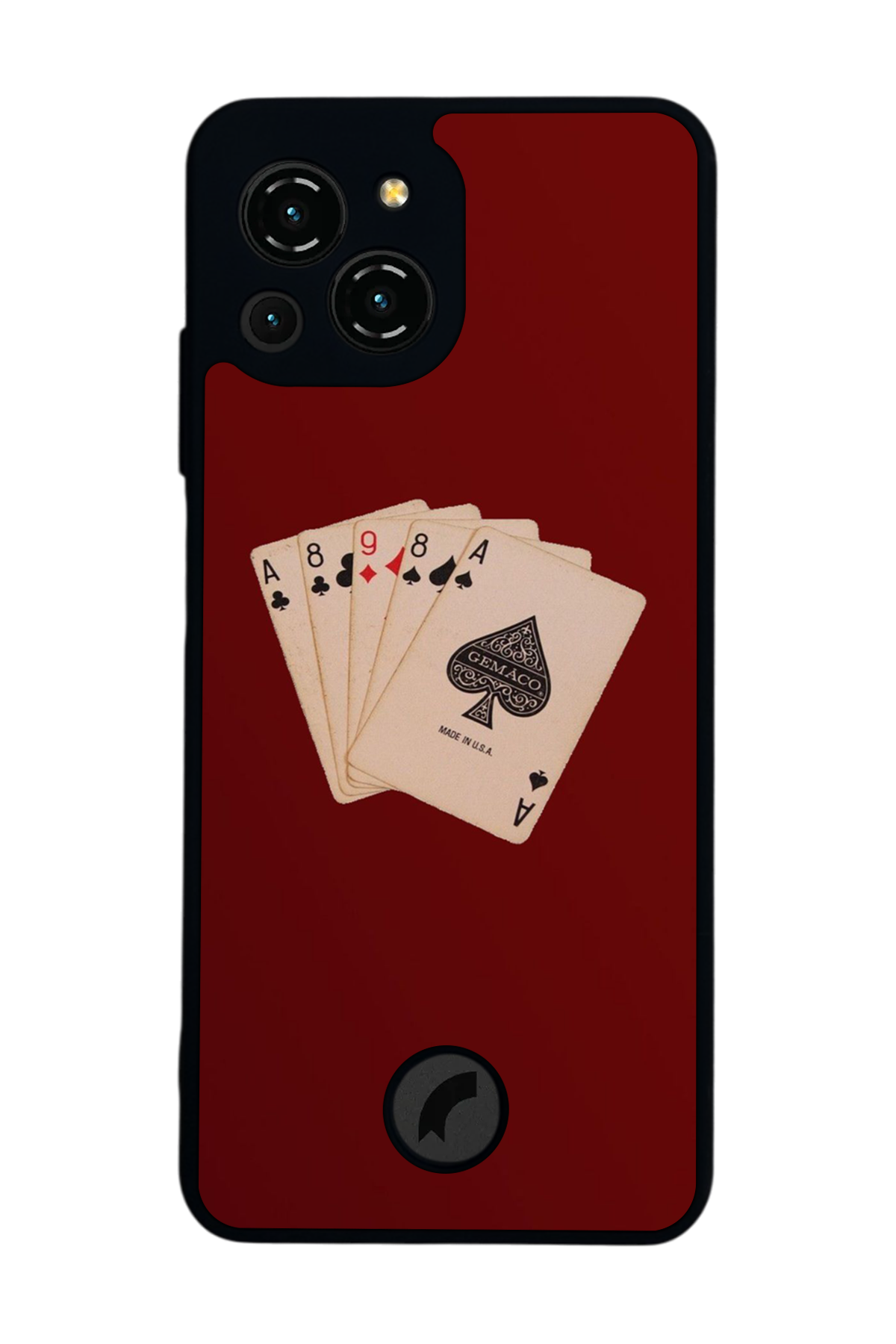 Reeder S23 Pro Max Uyumlu Kirmizi Tasarımlı Glossy Premium Kılıf