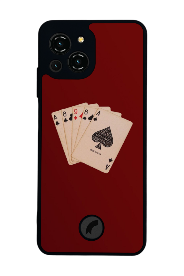 Reeder S23 Pro Max Uyumlu Kirmizi Tasarımlı Glossy Premium Kılıf