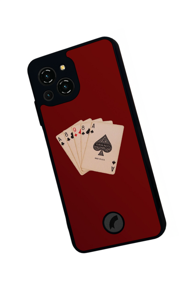 Reeder S23 Pro Max Uyumlu Kirmizi Tasarımlı Glossy Premium Kılıf