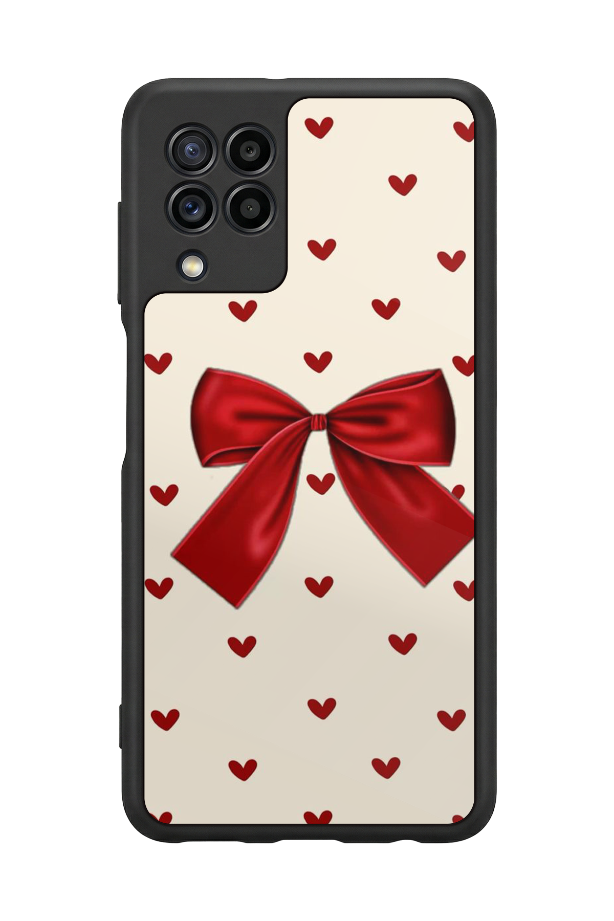 Samsung Galaxy M32 Uyumlu Kurdele Tasarımlı Glossy Premium Kılıf