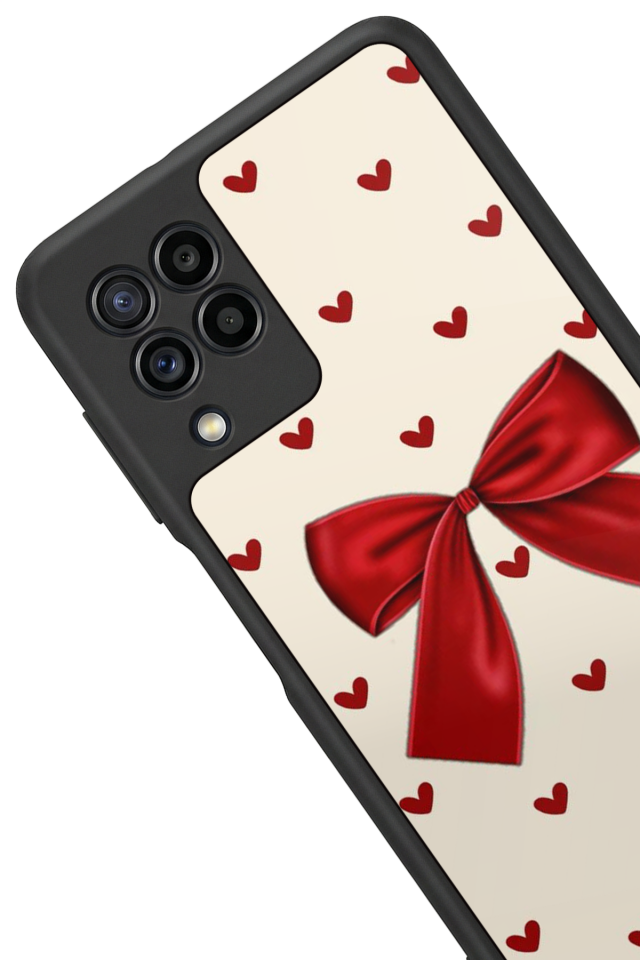 Samsung Galaxy M32 Uyumlu Kurdele Tasarımlı Glossy Premium Kılıf