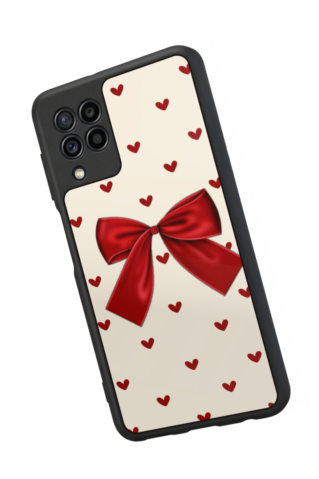 Samsung Galaxy M32 Uyumlu Kurdele Tasarımlı Glossy Premium Kılıf