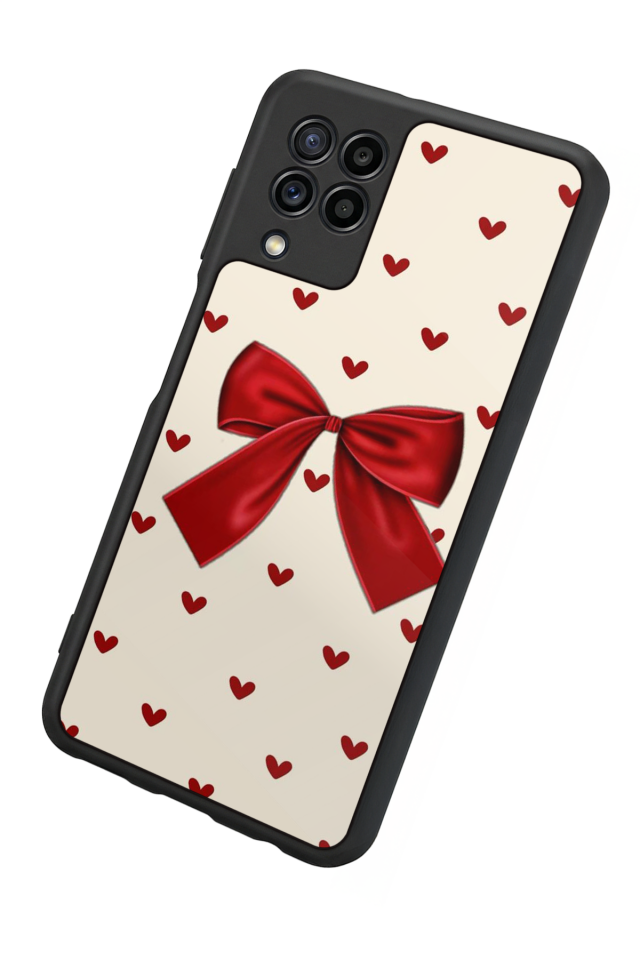 Samsung Galaxy M32 Uyumlu Kurdele Tasarımlı Glossy Premium Kılıf