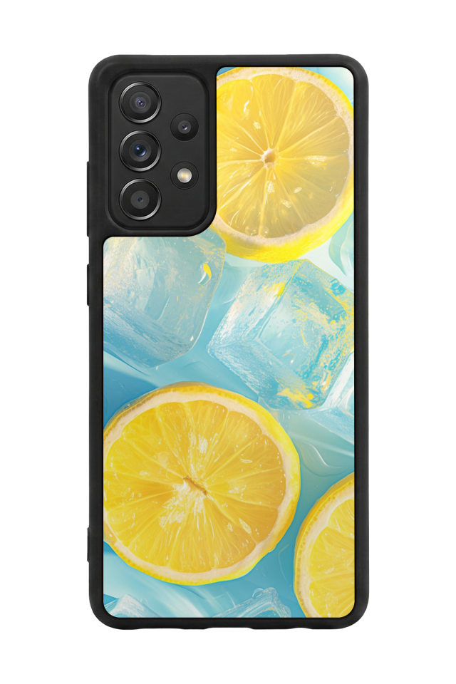 Samsung Galaxy A72 Uyumlu Limon Tasarımlı Glossy Premium Kılıf
