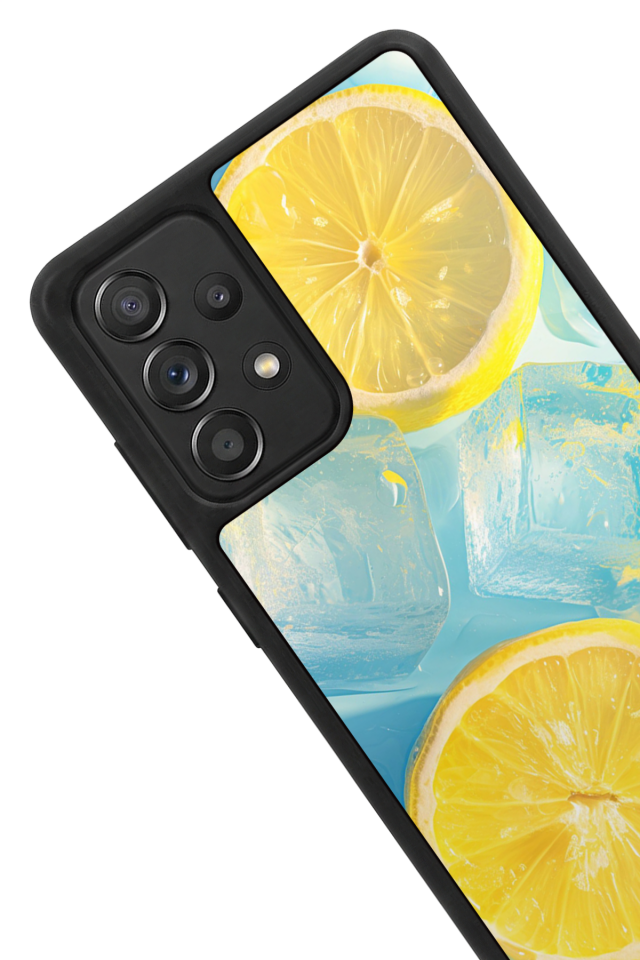 Samsung Galaxy A72 Uyumlu Limon Tasarımlı Glossy Premium Kılıf