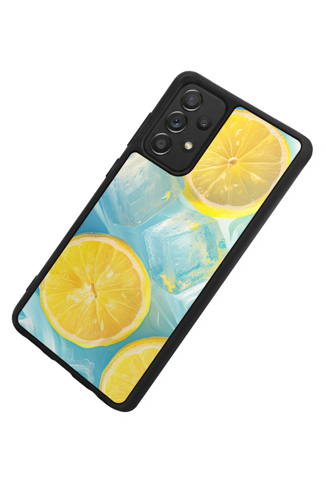 Samsung Galaxy A72 Uyumlu Limon Tasarımlı Glossy Premium Kılıf