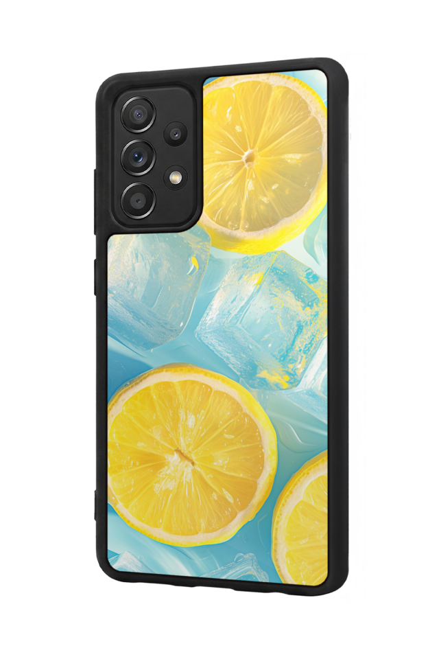 Samsung Galaxy A72 Uyumlu Limon Tasarımlı Glossy Premium Kılıf