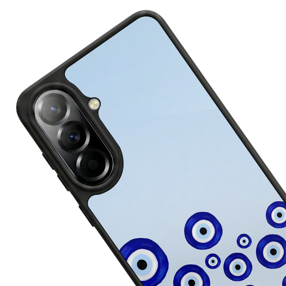 Samsung Galaxy A57 Uyumlu Nazar Tasarımlı Glossy Premium Kılıf