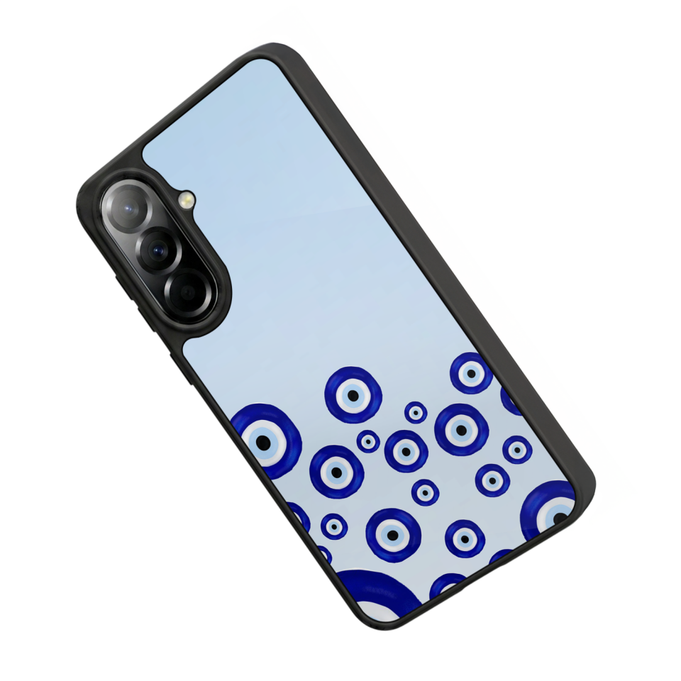 Samsung Galaxy A57 Uyumlu Nazar Tasarımlı Glossy Premium Kılıf