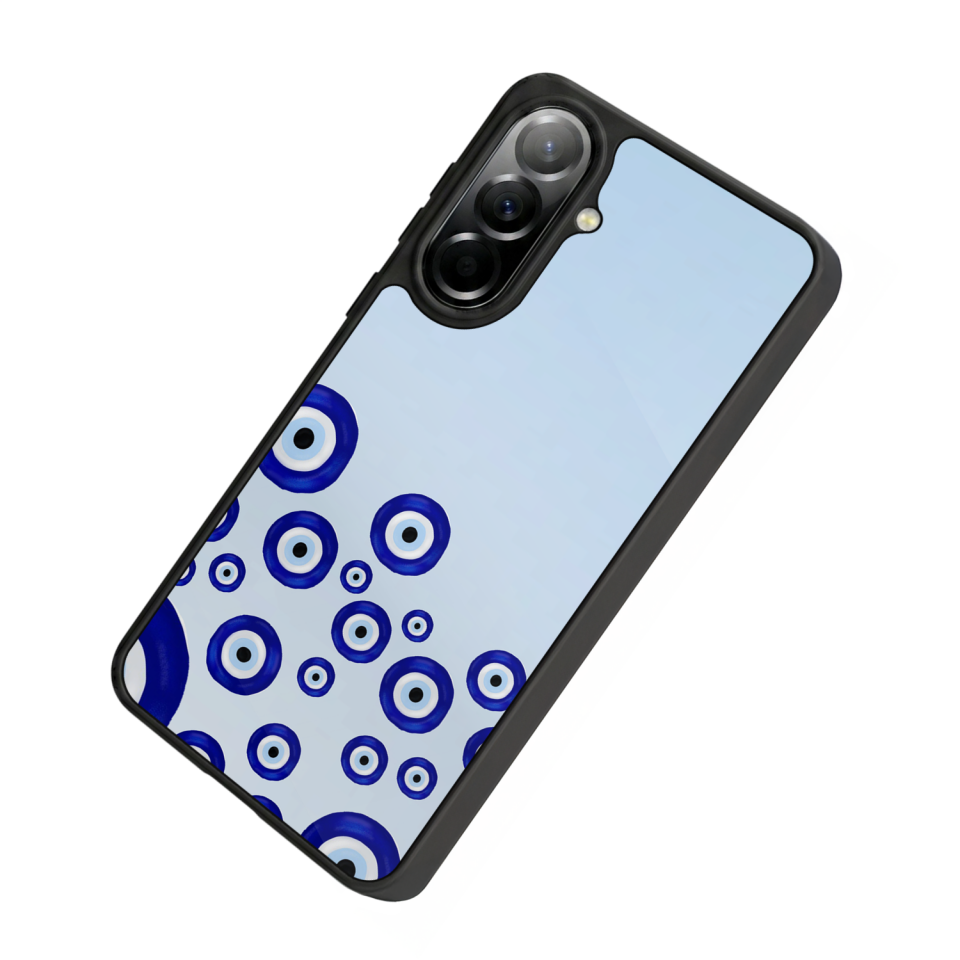 Samsung Galaxy A57 Uyumlu Nazar Tasarımlı Glossy Premium Kılıf