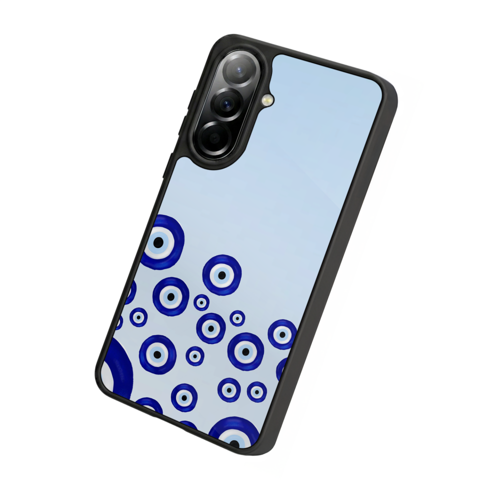 Samsung Galaxy A57 Uyumlu Nazar Tasarımlı Glossy Premium Kılıf