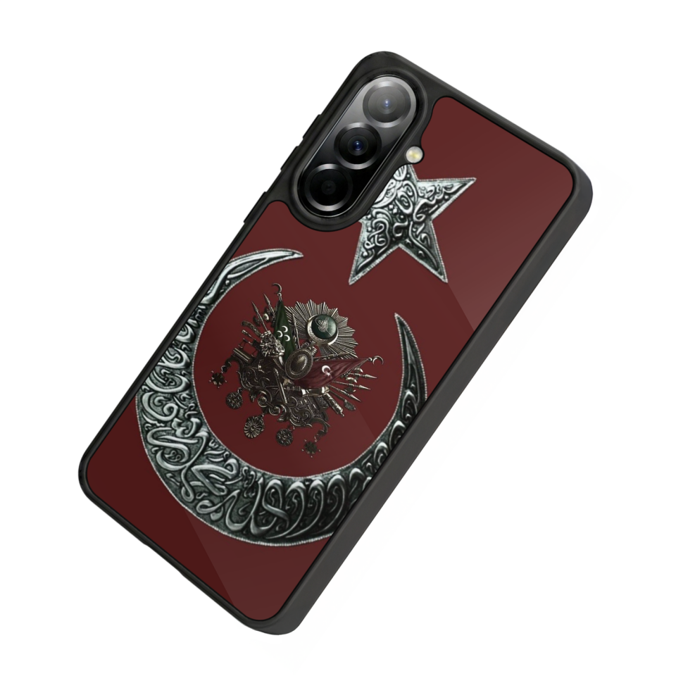 Samsung Galaxy A37 Uyumlu Osmanli Tugrasi Tasarımlı Glossy Premium Kılıf