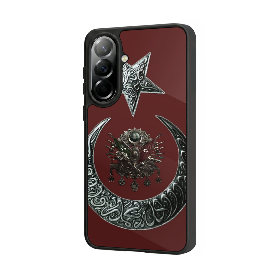 Samsung Galaxy A37 Uyumlu Osmanli Tugrasi Tasarımlı Glossy Premium Kılıf