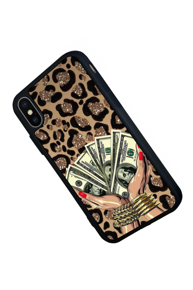 iPhone XS Max Uyumlu Para Tasarımlı Glossy Premium Kılıf