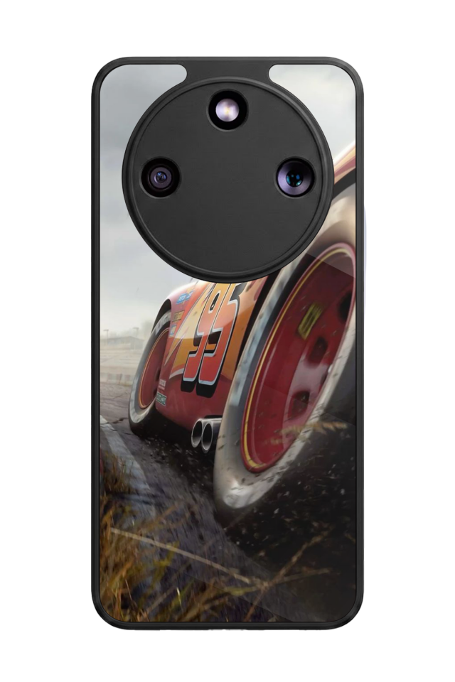 Honor Magic 8 Lite Uyumlu Şimsek McQueen Tasarımlı Glossy Premium Kılıf