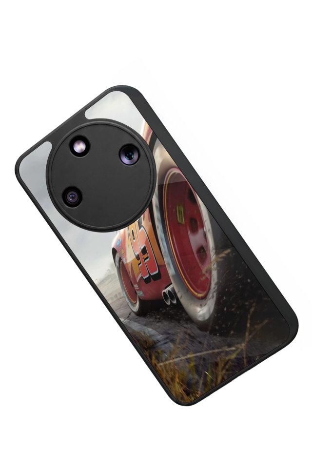 Honor Magic 8 Lite Uyumlu Şimsek McQueen Tasarımlı Glossy Premium Kılıf