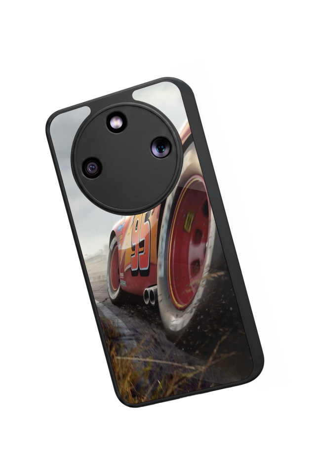 Honor Magic 8 Lite Uyumlu Şimsek McQueen Tasarımlı Glossy Premium Kılıf