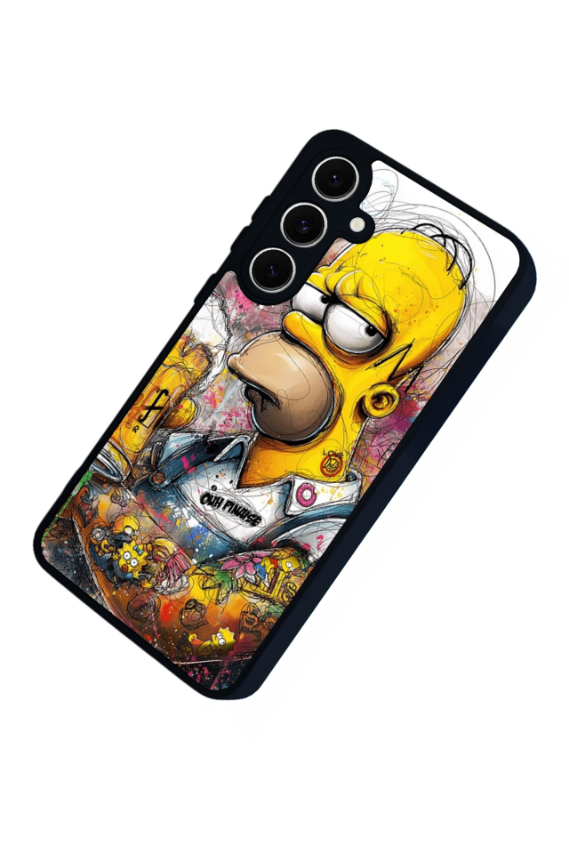 Samsung Galaxy S24 FE Uyumlu The Simpsons Tasarımlı Glossy Premium Kılıf