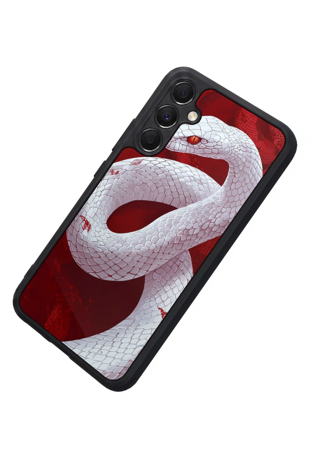 Samsung Galaxy M34 Uyumlu Yılan Tasarımlı Glossy Premium Kılıf