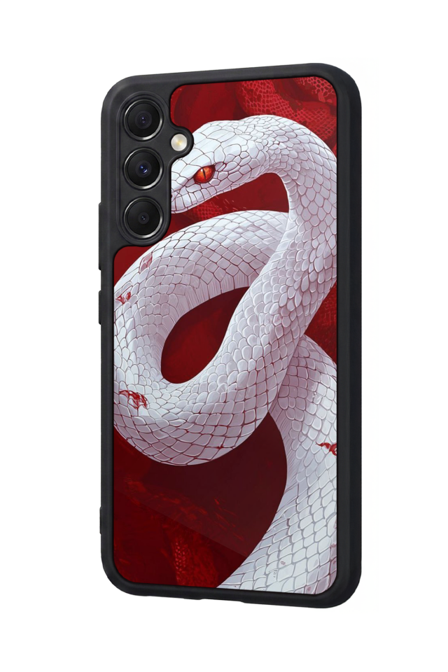 Samsung Galaxy M34 Uyumlu Yılan Tasarımlı Glossy Premium Kılıf