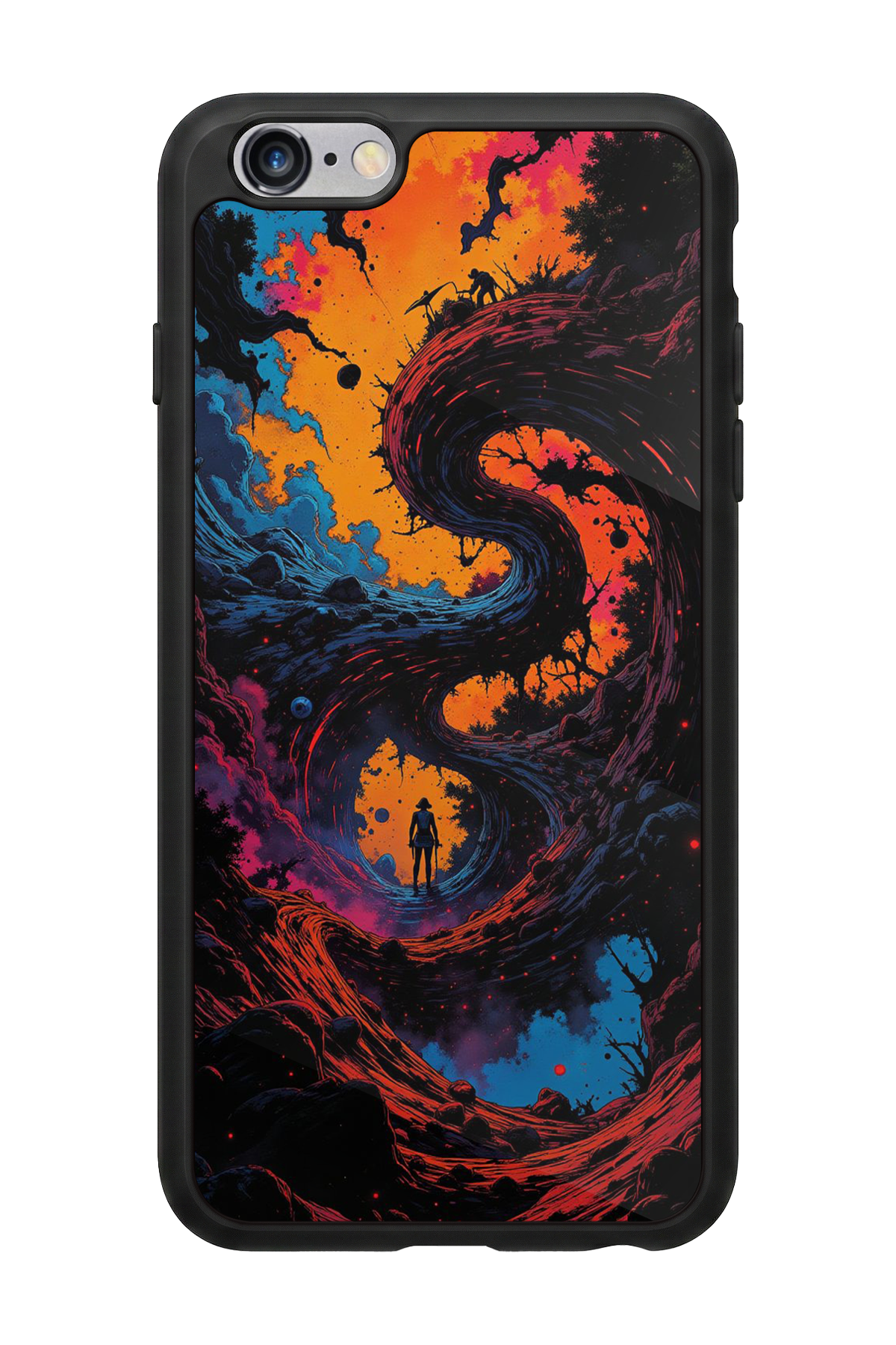 iPhone 6 Plus Uyumlu Abstract Tasarımlı Glossy Premium Kılıf