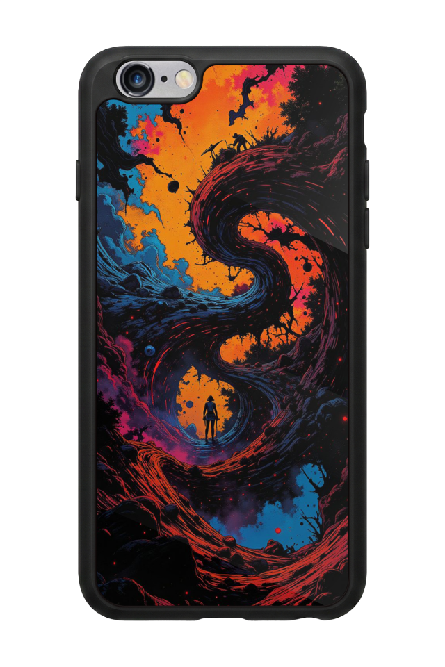 iPhone 6 Plus Uyumlu Abstract Tasarımlı Glossy Premium Kılıf