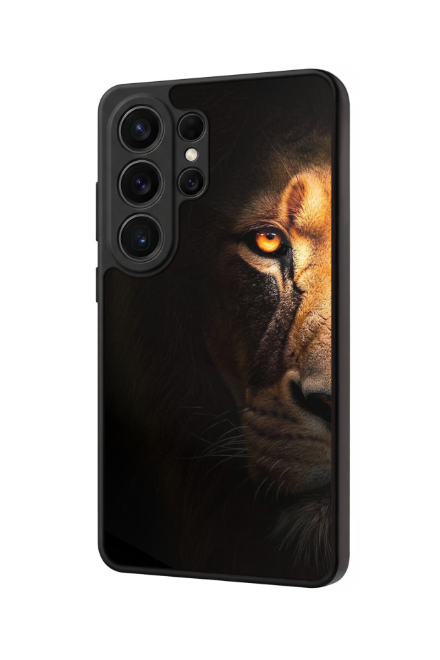 Samsung Galaxy S26 Ultra Uyumlu Aslan Tasarımlı Glossy Premium Kılıf