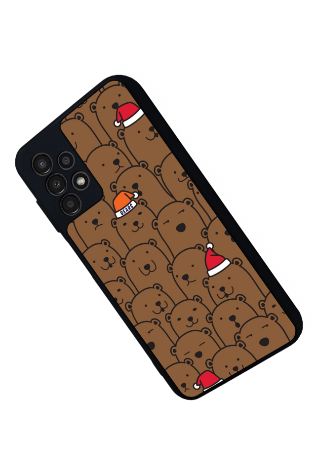 Samsung Galaxy A13 Uyumlu Ayı Tasarımlı Glossy Premium Kılıf