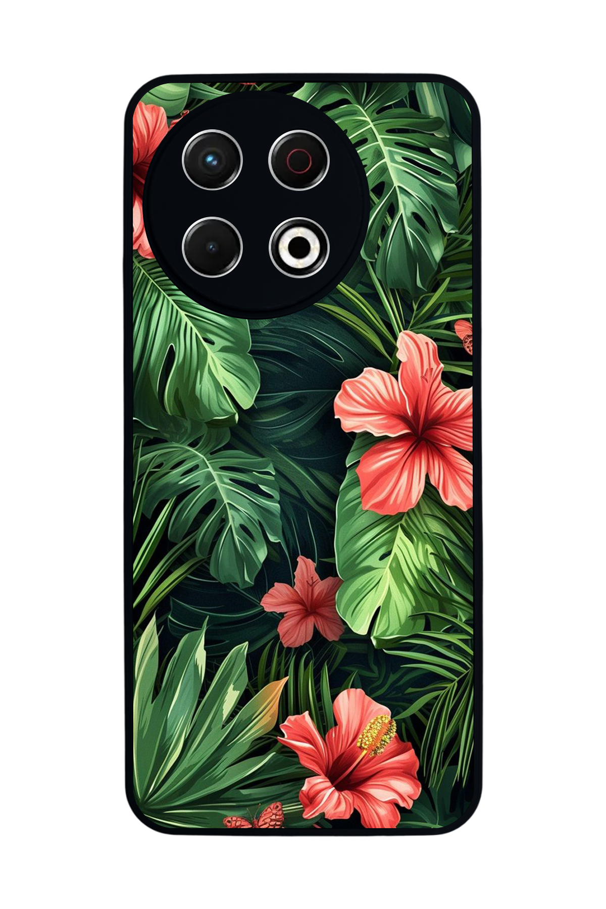 Tecno Spark 30 Pro Uyumlu Botanik Tasarımlı Glossy Premium Kılıf