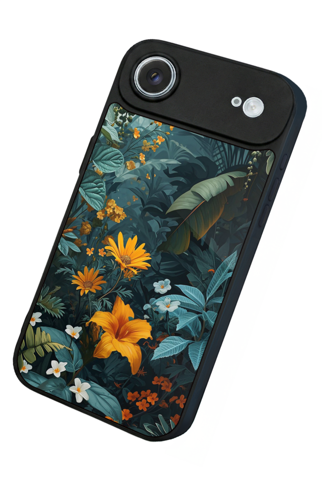 iPhone 17 Air Uyumlu Botanik Tasarımlı Glossy Premium Kılıf