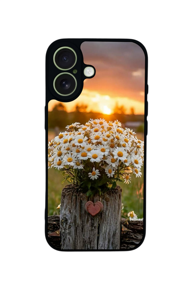 iPhone 17 Uyumlu Cicek Tasarımlı Glossy Premium Kılıf