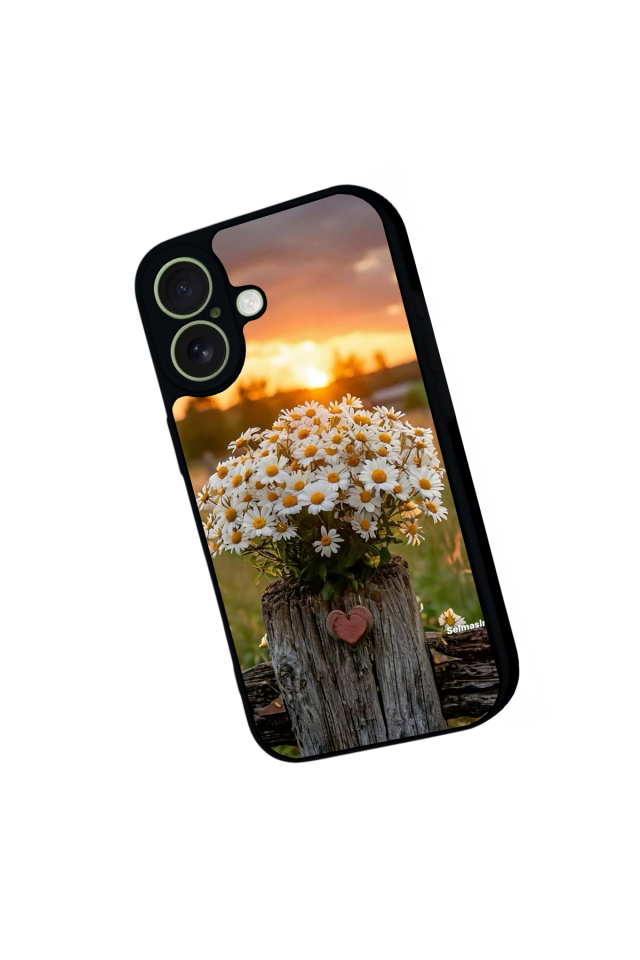 iPhone 17 Uyumlu Cicek Tasarımlı Glossy Premium Kılıf