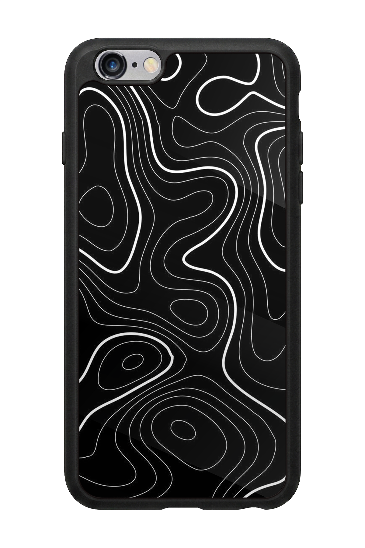 iPhone 6s Plus Uyumlu Çizgi Sanatı Tasarımlı Glossy Premium Kılıf