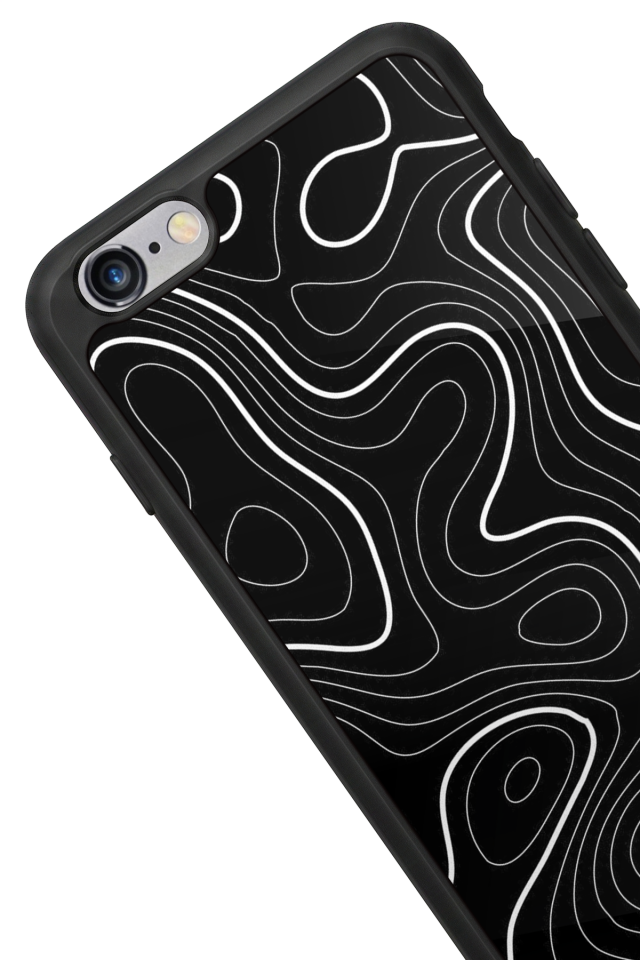 iPhone 6s Plus Uyumlu Çizgi Sanatı Tasarımlı Glossy Premium Kılıf