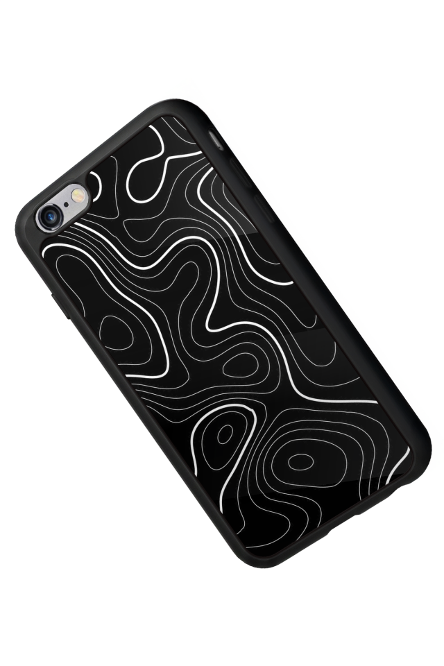 iPhone 6s Plus Uyumlu Çizgi Sanatı Tasarımlı Glossy Premium Kılıf