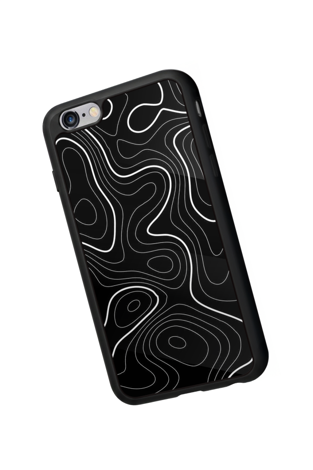 iPhone 6s Plus Uyumlu Çizgi Sanatı Tasarımlı Glossy Premium Kılıf