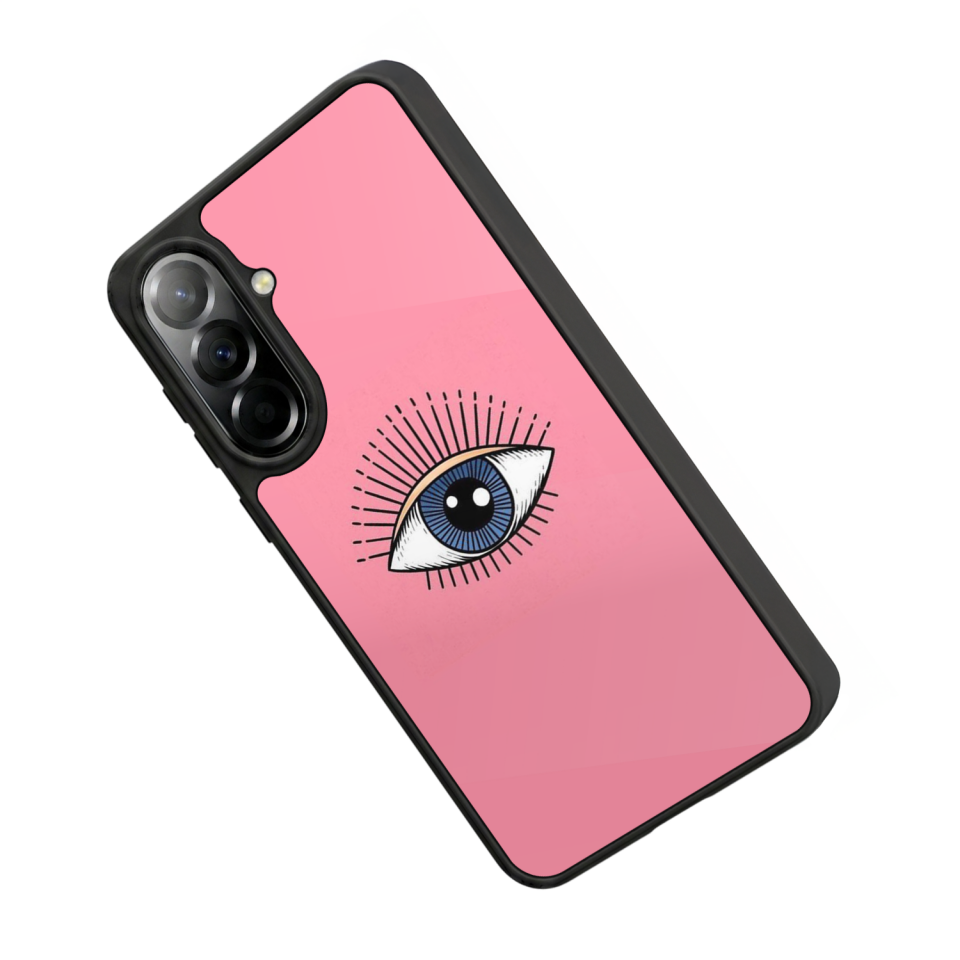 Samsung Galaxy A37 Uyumlu Göz Tasarımlı Glossy Premium Kılıf