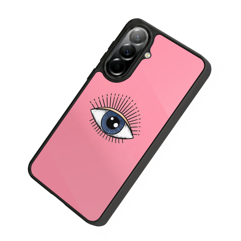 Samsung Galaxy A37 Uyumlu Göz Tasarımlı Glossy Premium Kılıf