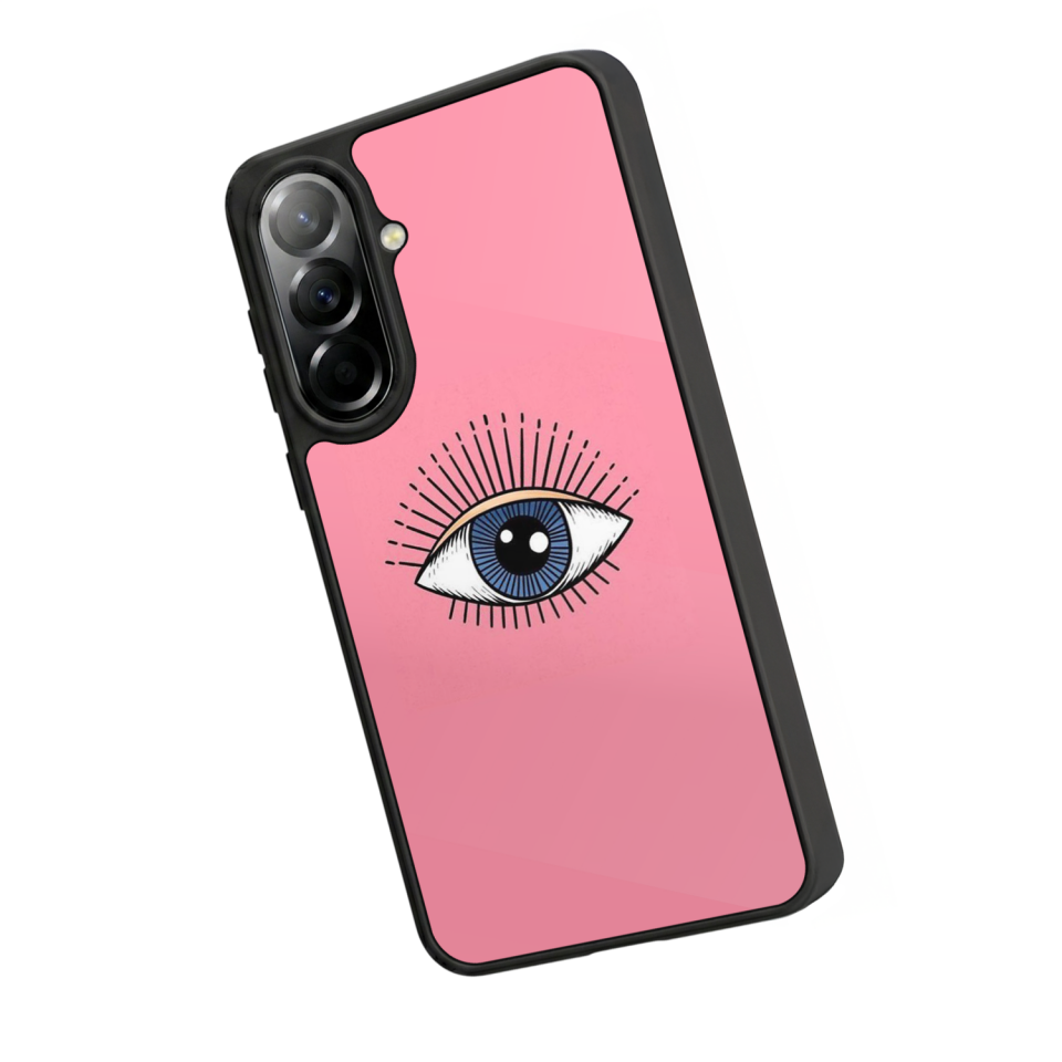 Samsung Galaxy A37 Uyumlu Göz Tasarımlı Glossy Premium Kılıf