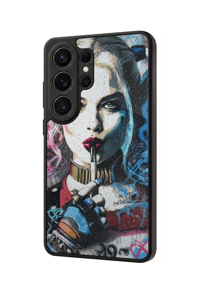 Samsung Galaxy S26 Ultra Uyumlu HarleyQueen Tasarımlı Glossy Premium Kılıf