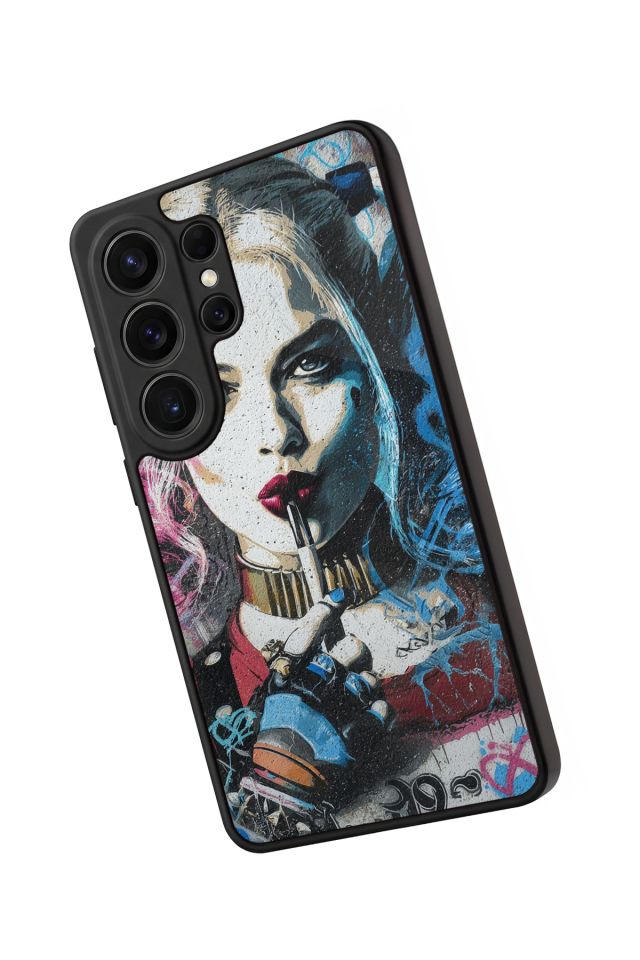 Samsung Galaxy S26 Ultra Uyumlu HarleyQueen Tasarımlı Glossy Premium Kılıf