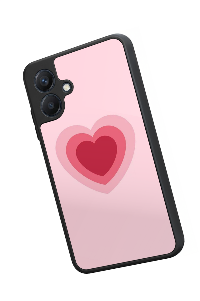 Samsung Galaxy A07 Uyumlu Kalp Love Tasarımlı Glossy Premium Kılıf
