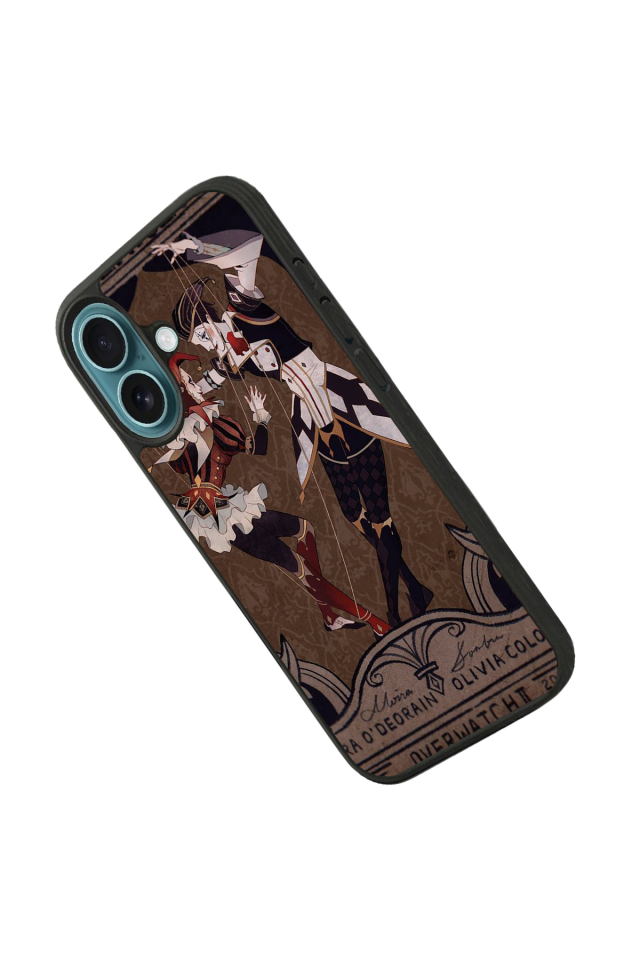 iPhone 16 Uyumlu  Kalp Love Tasarımlı Glossy Premium Kılıf