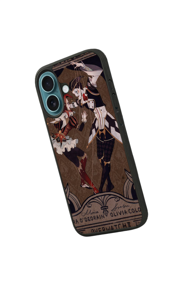 iPhone 16 Uyumlu  Kalp Love Tasarımlı Glossy Premium Kılıf