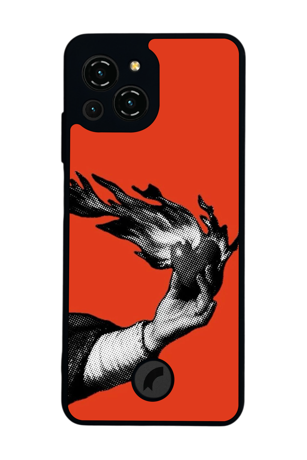 Reeder S23 Pro Max Uyumlu Kirmizi Tasarımlı Glossy Premium Kılıf